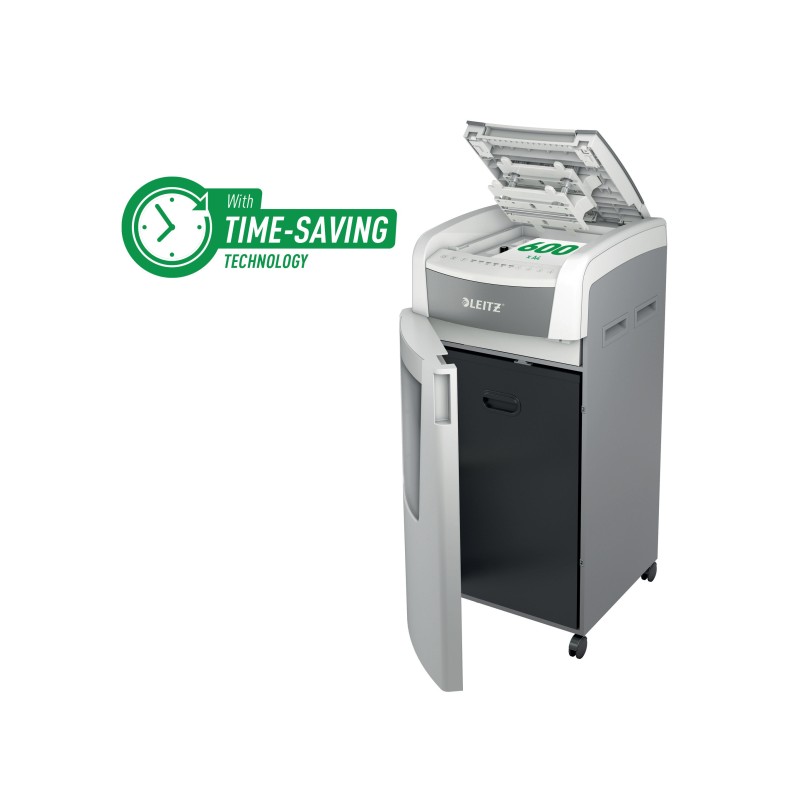 Niszczarka Leitz IQ AutoFeed 600, P4, 600 kartek, 110 l kosz