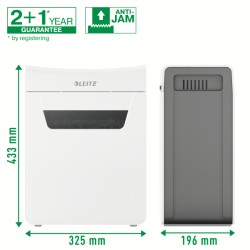 Niszczarka Leitz IQ Protect Premium 8X, P4, 8 kartek, 14 l kosz