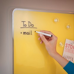 Szklana tablica magnetyczna Leitz Cosy 80x60cm, żółta