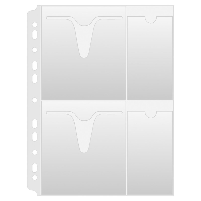 Koszulki na płyty CD/DVD DONAU, PP, A4, groszkowe, 160mikr.