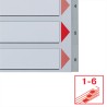 Przekładki plastikowe szare  PP numeryczne A4 Esselte, 1-6