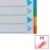 Przekładki, kolorowy karton z kartą opisową A4, Esselte, 10 kart