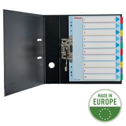 Przekładki karton. Mylar A4 Maxi z lamin. kartą do wielokrotnego opisywania, 1-10