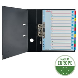 Przekładki karton. Mylar A4 Maxi z lamin. kartą do wielokrotnego opisywania, 1-12