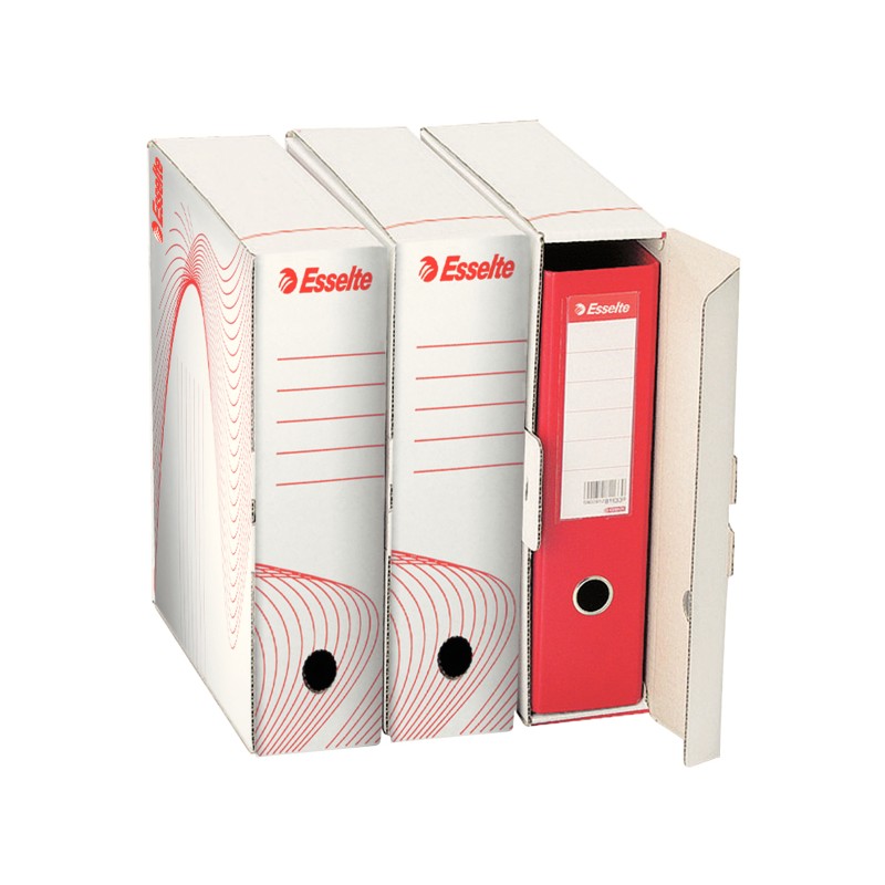 Pudło archiwizacyjne na segregator, biały