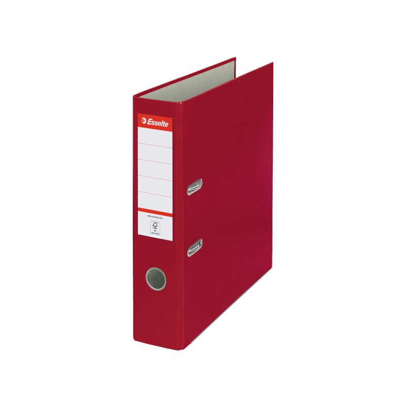 Segregator Esselte A4, ekonomiczny 75 mm, bordowy