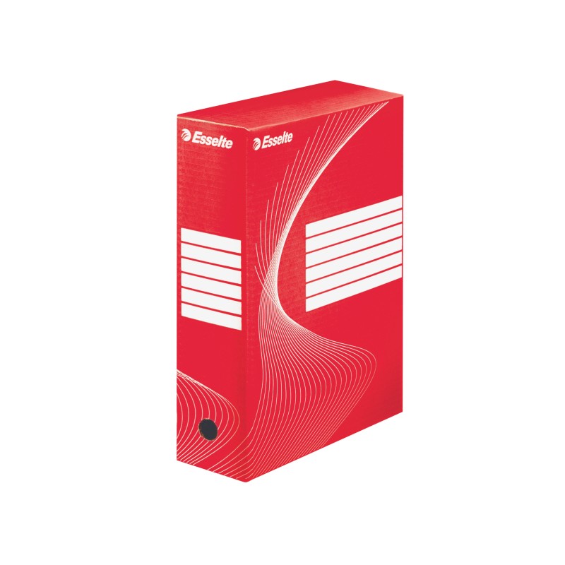 Pudło archiwiz. boxy 100 mm, poj. 1000 kartek, czerwony