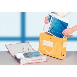 Pudło archiwiz. boxy 100 mm, poj. 1000 kartek, żółty