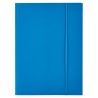 Teczka lakierowana z gumką, A4, niebieski