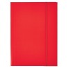 Teczka lakierowana z gumką, A4, czerwony