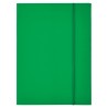 Teczka lakierowana z gumką, A4, zielony