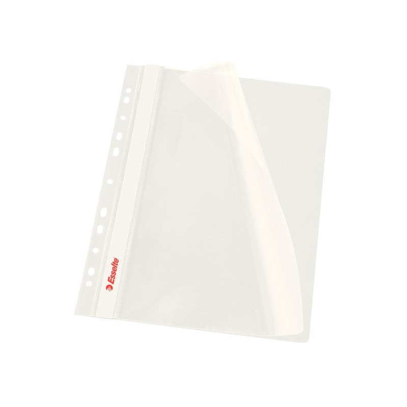 Skoroszyt wpinany Esselte Vivida, 10 szt. w folii, biały