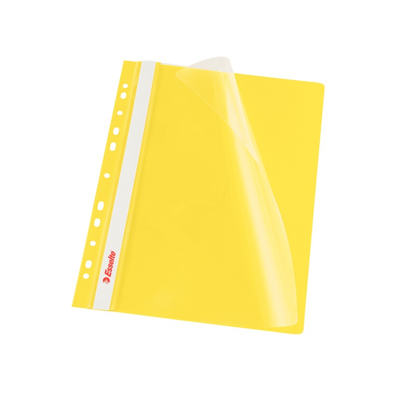 Skoroszyt wpinany Esselte Vivida, 10 szt. w folii, żółty
