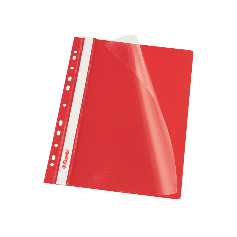 Skoroszyt wpinany Esselte Vivida, 10 szt. w folii, czerwony