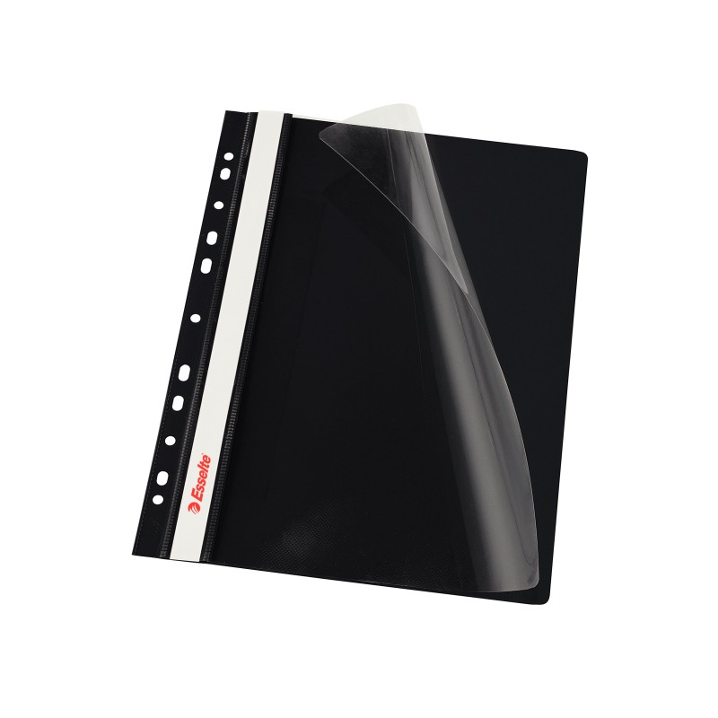 Skoroszyt wpinany Esselte Vivida, 10 szt. w folii, czarny