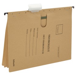 Skoroszyty zawieszane na Akta Osobowe z 5 przekładkami, siarczanowy