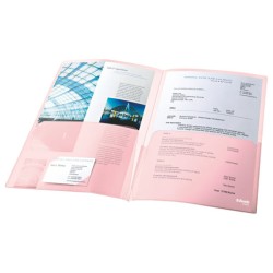 Podwójne ofertówki na dokumenty, 180 mic, mix kolorów