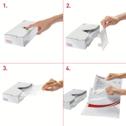 Koszulki krystaliczne w dyspenserze AT HAND, 55 mic.