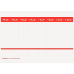 Etykiety grzbietowe PC, wąskie do segreg. No.1 Power i ekonom. Esselte, 29X158mm, 10x8 szt., białe, kartonowe