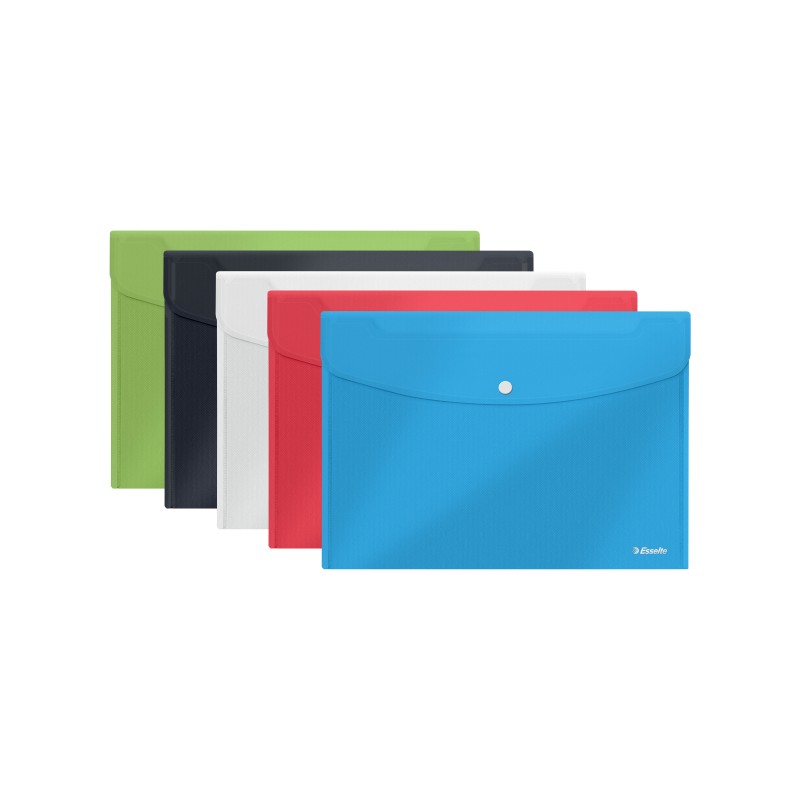 Teczka kopertowa Esselte Vivida A4 PP, mix kolorów 5 szt.