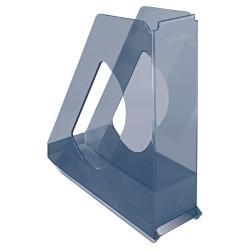 Pojemnik na dokumenty Europost, przezroczysty grafitowy