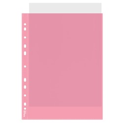 Koszulki krystaliczne, kolorowe A4 Esselte, czerwony / 55 mic.