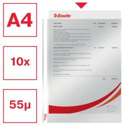 Koszulki krystaliczne A4 Esselte, 55 mic.