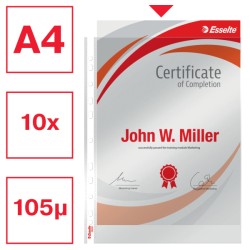 Koszulki krystaliczne A4 Esselte, 105 mic.