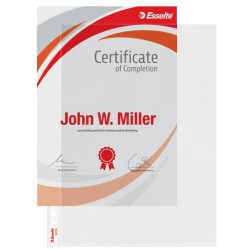 Koszulki otwierane u góry i z lewej strony A4 Esselte, 115 mic.