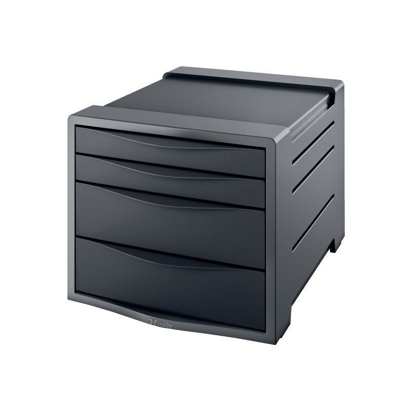 Pojemnik z 4 szufladami Europost Vivida, czarny