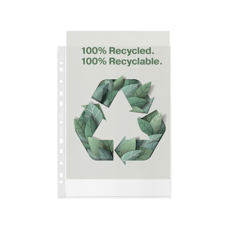 Koszulki groszkowe Recycled Premium PP 100 mic. A4 