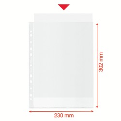 Koszulki groszkowe Recycled Premium PP 100 mic. A4 