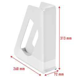 Pojemnik na dokumenty pełna wysokość VIVIDA, biały