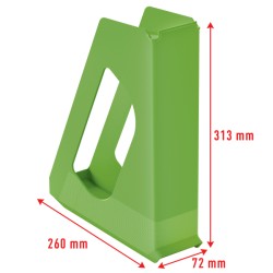 Pojemnik na dokumenty pełna wysokość VIVIDA, zielony