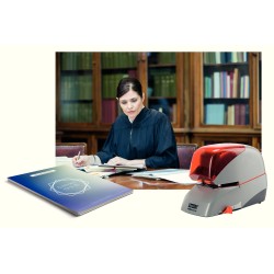 Zszywacz elektryczny Supreme 5080e Rapid, na zasilacz, srebrno-pomarańczowy, 2 lata gwarancji, 80 kartek