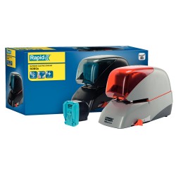 Zszywacz elektryczny Supreme 5080e Rapid, na zasilacz, srebrno-pomarańczowy, 2 lata gwarancji, 80 kartek