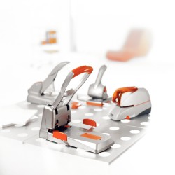 Zszywacz elektryczny Supreme 5080e Rapid, na zasilacz, srebrno-pomarańczowy, 2 lata gwarancji, 80 kartek