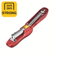 Zszywacz F16 Rapid, czerwony, 5 lat gwarancji, 30 kartek