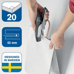 Zszywacz nożycowy Fashion ECO Rapid, czarny, 5 lat gwarancji, 20 kartek