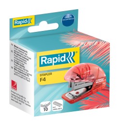 Zszywacz mini Rapid Colour'Breeze F4, 10 kartek, 5 lat gwarancji, lawendowy