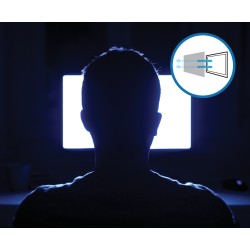 Filtr prywatyzujący Kensington, zaciemniający z 2 boków, zdejmowany, 27", format 16:9