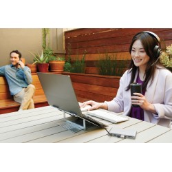 Podstawka aluminiowa Kensington Easy Riser™ pod laptopa, srebrna