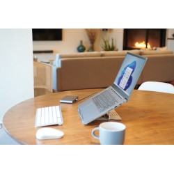 Podstawka aluminiowa Kensington Easy Riser™ pod laptopa, srebrna