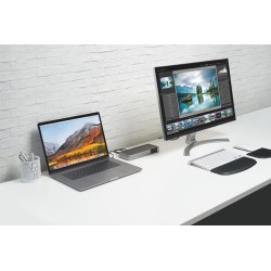 Podkładka Kensington ErgoSoft pod nadgarstki do klawiatur płaskich i kompaktowych, czarna