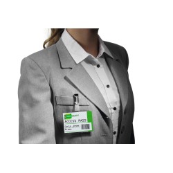 Identyfikator 60x90 mm z obrotowym klipem