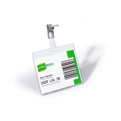 Identyfikator 60x90 mm z obrotowym klipem