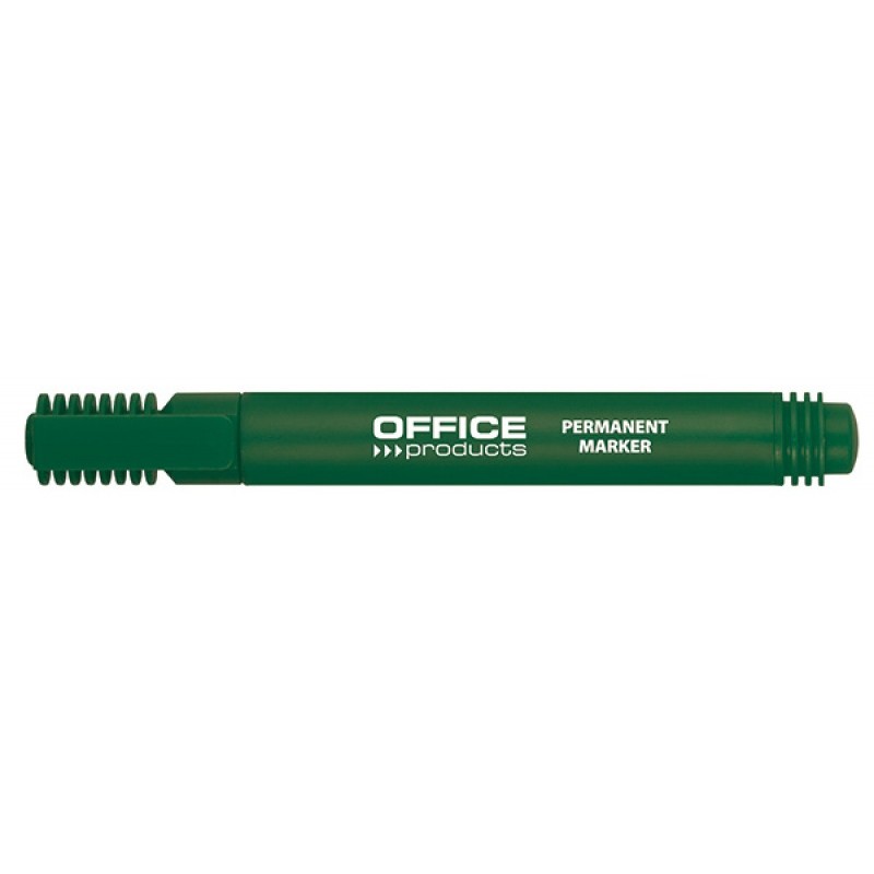 Marker permanentny OFFICE PRODUCTS, okrągły, 1-3mm (linia), zielony