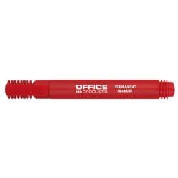 Marker permanentny OFFICE PRODUCTS, okrągły, 1-3mm (linia), czerwony
