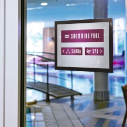 DURAFRAME A4  Samoprzylepna ramka informacyjna z uchylną przednią stroną, op. 10 szt.