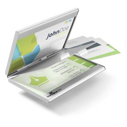 Podwójne metalowe etui na wizytówki